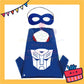 ParteeTime Kids Mask Cape Children Superhero Spiderman Capes Birthday Party Dress Up Toy Cape Cosplay Costume