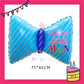 ParteeTime Kids Ribbon Bow Tie Polka Dot Candy Pink Blue Themed Foil Balloon Birthday Party Decoration