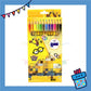 ParteetTime Kids Cute Cartoon 12pcs Color Pencil Non Toxic Coloring Stationery Set Birthday Party Gift Goodies Bag