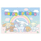 ParteeTime Kids Cinnamoroll Theme Decorations Birthday Party Balloon Banners Hang Swirls Backdrop Tablecloth Cake Topper