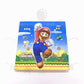 ParteeTime Kids Mario Birthday Theme Decorations Party Balloon Banners Hang Swirls Backdrop Tablecloth Cake Topper