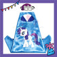 ParteeTime Kids Mask Cape Children My Little Pony Capes Birthday Party Dress Up Toy Cape Cosplay Costume