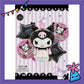 ParteeTime Kids Sanrio Cinnamoroll Kuromi Melody Birthday Party Decoration 5pcs Set Foil Balloon