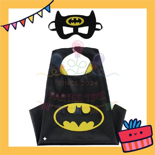 ParteeTime Kids Mask Cape Children Superhero Spiderman Capes Birthday Party Dress Up Toy Cape Cosplay Costume