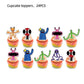 ParteeTime Kids Rainbow & Friends Theme Decorations Birthday Balloon Banner Hang Swirls Backdrop Tablecloth CakeTopper
