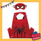 ParteeTime Kids Mask Cape Children Superhero Spiderman Capes Birthday Party Dress Up Toy Cape Cosplay Costume