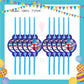 ParteeTime Kids Spidey And His Amazing Friends Birthday Theme Decorations Birthday Balloon Banner Hang Hiasan Hari Jadi