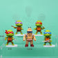 ParteeTime Kids Ninja Turtle Mini Cake Topper Characters Figures Set Cake Decoration Birthday Party Collection Playset