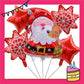 ParteeTime Kids Merry Christmas Birthday Party Decoration 5pcs Set Foil Balloon Set Belon Hari Jadi Kanak-Kanak
