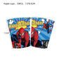 ParteeTime Kids Spiderman Theme Decorations Birthday Party Balloon Banners Hang Swirls Backdrop Tablecloth Cake Topper