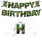 ParteeTime Kids Ninja Turtle Birthday Theme Decorations Kids Birthday Balloon Banner Hang Swirl Backdrop Tablecloth