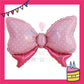 ParteeTime Kids Ribbon Bow Tie Polka Dot Candy Pink Blue Themed Foil Balloon Birthday Party Decoration