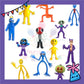 ParteeTime Kids Rainbow Friends Cute Characters Figures Set Cake Decorative Baking Decoration Birthday Party Kek Topper