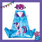 ParteeTime Kids Mask Cape Children My Little Pony Capes Birthday Party Dress Up Toy Cape Cosplay Costume