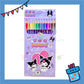 ParteetTime Kids Cute Cartoon 12pcs Color Pencil Non Toxic Coloring Stationery Set Birthday Party Gift Goodies Bag