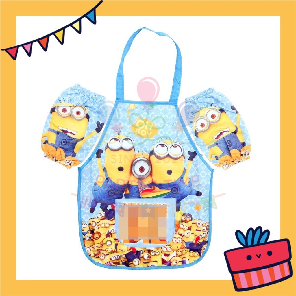 ParteeTime Kids Boy Girl Sanrio Kuromi Melody Cinnamoroll Waterproof Cooking Baking Painting Apron Children’s Apron