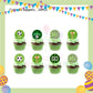 ParteeTime Kids Football Birthday Theme Decorations Kids Birthday Balloon Banner Set Budak Hari Jadi Bola Sepak Hiasan