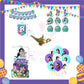 ParteeTime Kids Birthday Party Celebration Decoration Set Princess Jasmine 4 in 1 Sambutan Majlis Hari Jadi Kanak-Kanak