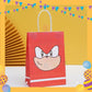 ParteeTime Birthday Kids 1pcs Sonic Party Favor Gift Bags with Handle Paper Bag Doorgift Packaging Goodies Bag