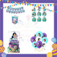 ParteeTime Kids Birthday Party Celebration Decoration Set Princess Jasmine 4 in 1 Sambutan Majlis Hari Jadi Kanak-Kanak