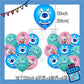 ParteeTime Kids Birthday Party Celebration Decoration Set Genshin 4 in 1 Banner Balloon Cake Cupcake Topper Hari Jadi