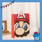 ParteeTime Birthday Kids 1pcs Mario Party Favor Gift Bags with Handle Paper Bag Doorgift Packaging Goodies Bag Gift Beg