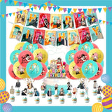 ParteeTime Kids Birthday Party Celebration Decoration Set SPY X FAMILY 4 in 1 Majlis Sambutan Hari Jadi Kanak-Kanak