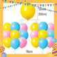 ParteeTime Kids Birthday Party Celebration Decoration Set Minion 4 in 1 Banner Balloon Cake Cupcake Topper Paper Bag