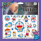 ParteeTime Kids Non-Toxic Temporary Tattoos Cartoon Tattoos Body Make Up Parties Carnival