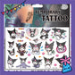 ParteeTime Kids Non-Toxic Temporary Tattoos Cartoon Tattoos Body Make Up Parties Carnival