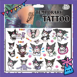 ParteeTime Kids Non-Toxic Temporary Tattoos Cartoon Tattoos Body Make Up Parties Carnival