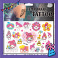 ParteeTime Kids Non-Toxic Temporary Tattoos Cartoon Tattoos Body Make Up Parties Carnival