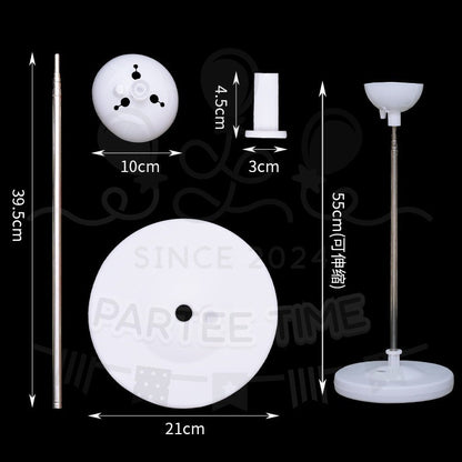 Parteetime Accessories Balloon Adjustable Stand Kit Birthday Party Wedding Graduation Children’s Day Event Celebration