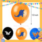 ParteeTime Kids Birthday Party Celebration Decoration Set Godzilla 4 in 1 Banner Balloon Cake Cupcake Topper