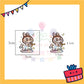 ParteeTime Kids Non-Toxic Temporary Tattoos Labubu Cartoon Body Make Up Parties Carnival