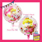 ParteeTime Kids Birthday Party Celebration Decoration Set Princess Peach 4 in 1 Majlis Sambutan Hari Jadi Kanak-Kanak