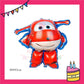 ParteeTime Kids Birthday Party Celebration Decoration Set Cartoon Super 4 in 1 Banner Balloon Cake Cupcake Topper