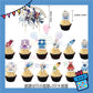 ParteeTime Kids Birthday Party Celebration Decoration Set Genshin 4 in 1 Banner Balloon Cake Cupcake Topper Hari Jadi