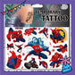 ParteeTime Kids Non-Toxic Temporary Tattoos Cartoon Tattoos Body Make Up Parties Carnival