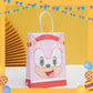 ParteeTime Birthday Kids 1pcs Sonic Party Favor Gift Bags with Handle Paper Bag Doorgift Packaging Goodies Bag