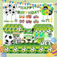 ParteeTime Kids Football Birthday Theme Decorations Kids Birthday Balloon Banner Set Budak Hari Jadi Bola Sepak Hiasan