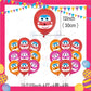ParteeTime Kids Birthday Party Celebration Decoration Set Cartoon Super 4 in 1 Banner Balloon Cake Cupcake Topper
