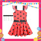 ParteeTime Kids Birthday Party Celebration Balloon Caketopper Banner Set Red Girl Costume Sambutan Parti Hari Jadi