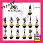 ParteeTime Kids Birthday Party Celebration Decoration Set Demon Slayer 4 in 1 Banner Balloon Cupcake Topper Hari Jadi