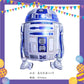 ParteeTime Kids Birthday Party Celebration Decoration Set Star War 4 in 1 Banner Balloon Cake Cupcake Topper