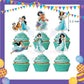 ParteeTime Kids Birthday Party Celebration Decoration Set Princess Jasmine 4 in 1 Sambutan Majlis Hari Jadi Kanak-Kanak