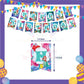 ParteeTime Kids Birthday Party Celebration Decoration Set Mermaid Ariel 4 in 1 Majlis Sambutan Hari Jadi Kanak-Kanak