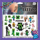 ParteeTime Kids Non-Toxic Temporary Tattoos Cartoon Tattoos Body Make Up Parties Carnival