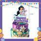 ParteeTime Kids Birthday Party Celebration Decoration Set Princess Jasmine 4 in 1 Sambutan Majlis Hari Jadi Kanak-Kanak