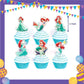 ParteeTime Kids Birthday Party Celebration Decoration Set Mermaid Ariel 4 in 1 Majlis Sambutan Hari Jadi Kanak-Kanak